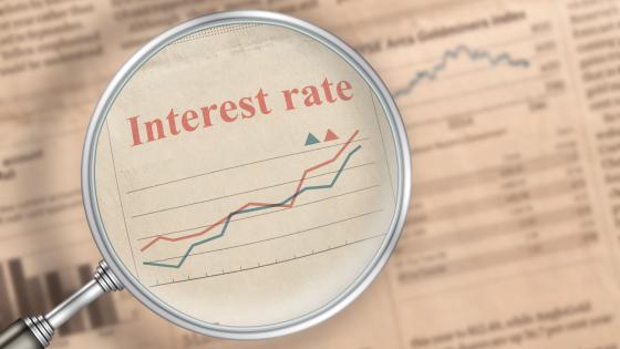 Interest chart in newspaper