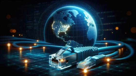 Globe and ethernet cable